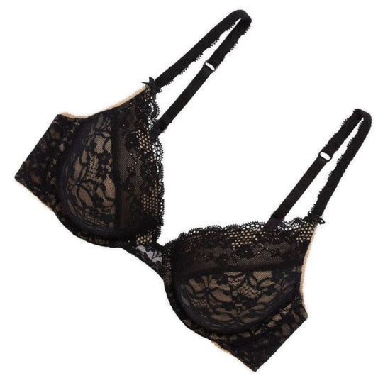 Black Net Premium and Soft Bra