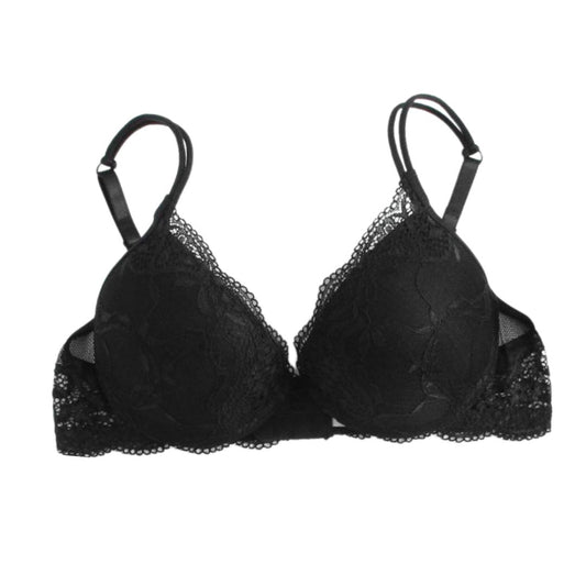 Premium Black Embroided Bra And Underwear
