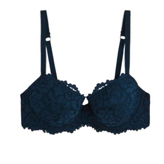 Premium Dark Zinc Embroided Paded Bra