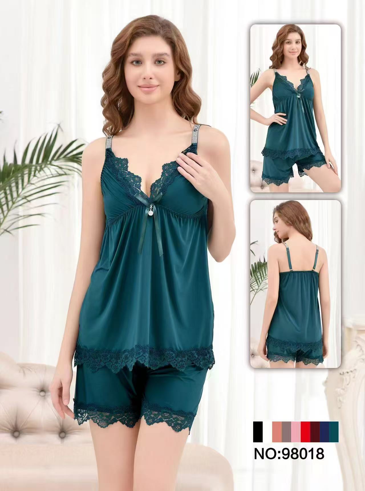Daily touch-Lingerie for Women Front Closure Babydoll Lace Chemise V Neck Mesh Sleepwear