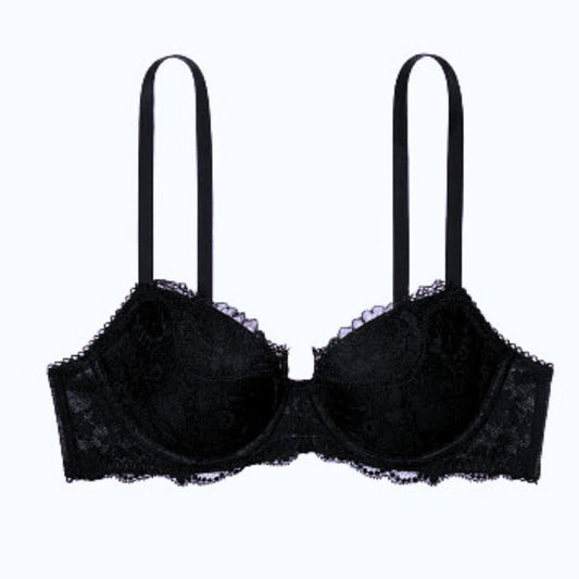 Premium Mahroon Push Up Embroided Bra