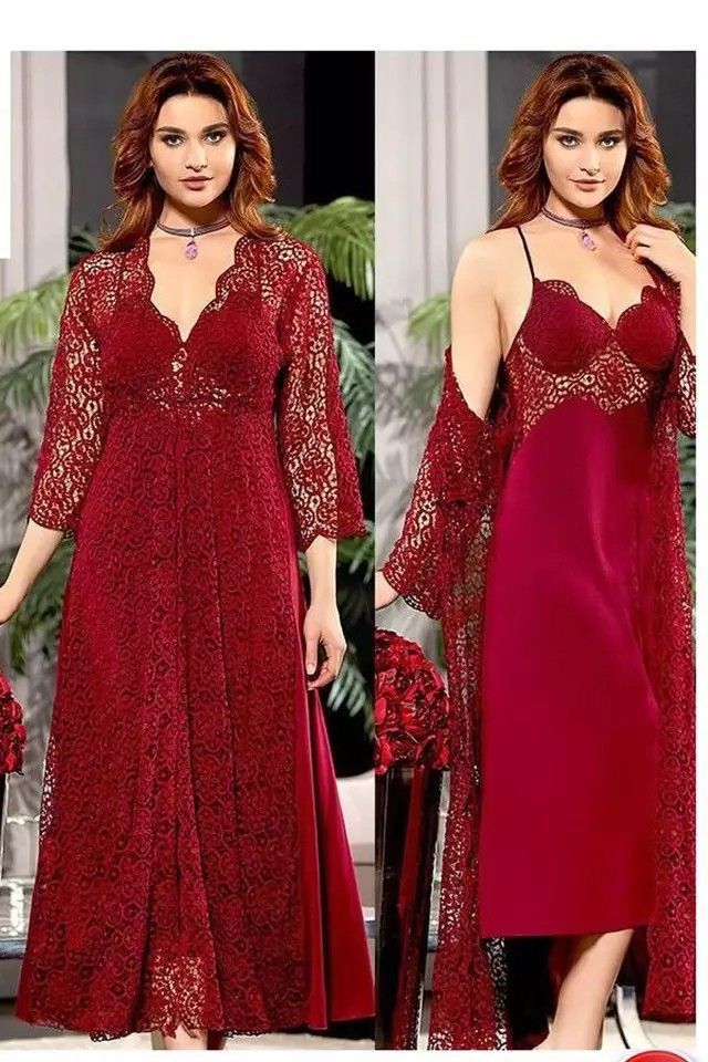 Premium Lace Nightie Dress